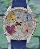 (image for) Jacob & Co 46mm Swiss Made Quartz Unisex Five Time Zone Diamond Watch