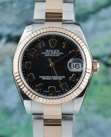 (image for) A ROLEX MID SIZE 18K "ROSE GOLD" OYSTER PERPETUAL DATEJUST / 178271