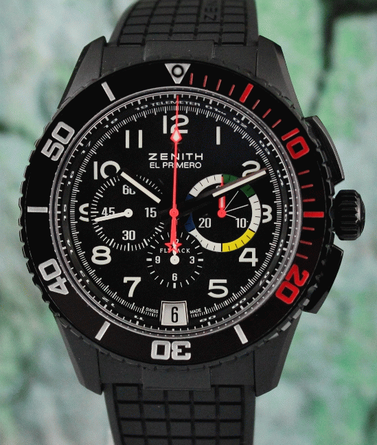 (image for) Like New Zenith El Primero Stratos Flyback Rainbow / 24.2063.405/21.R515