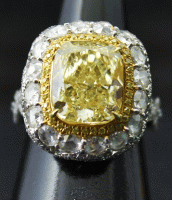 (image for) 5.47 CARAT "NATURAL FANCY YELLOW" VVS2 WITH GIA CERT