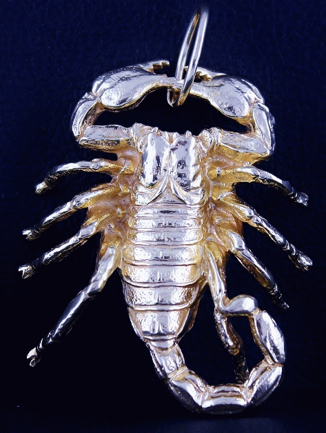 (image for) A 916 YELLOW GOLD SCORPIAN PENDENT / 204.7 GRAMS