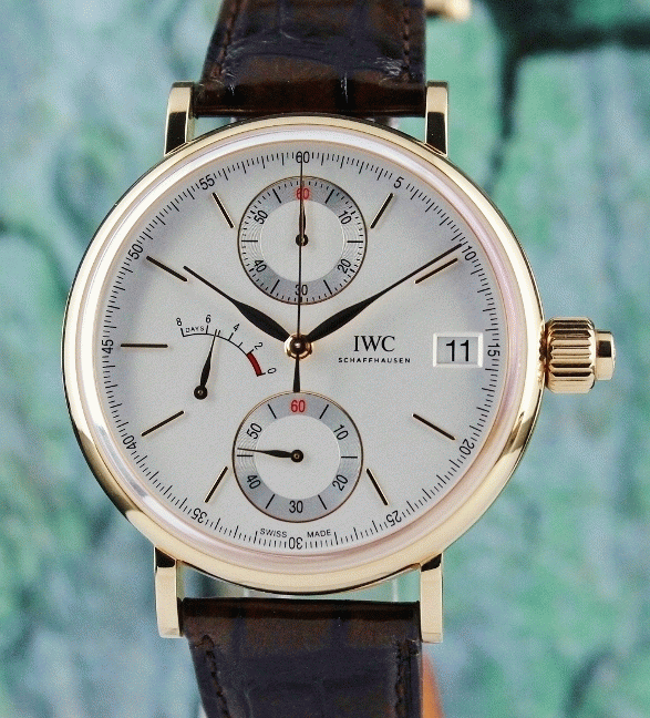 (image for) IWC Portofino Monopusher Chronograph 18K Rose Gold Watch / IW515104