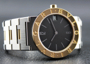 (image for) BVLGARI STEEL AND GOLD MEN SIZE WATCH / LIKE NEW