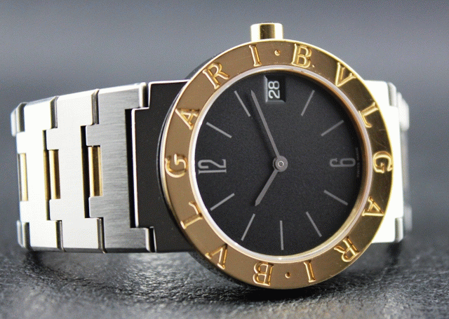 (image for) BVLGARI STEEL AND GOLD MEN SIZE WATCH / LIKE NEW