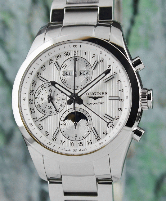 (image for) Longines Conquest Chronograph Moonphase Automatic Watch / L2.798.4.72.6